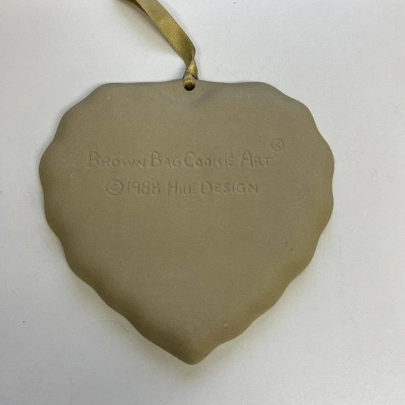 VINTAGE BROWN BAG HILL ART COOKIE Mold 1988 COUNTRY HEART EXCELLENT CONDITION - Picture 8 of 12
